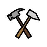 Hammer And Pick SVG Icon